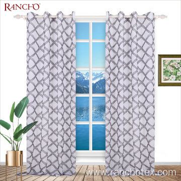 Jacquard ready made curtain for sliding glass door